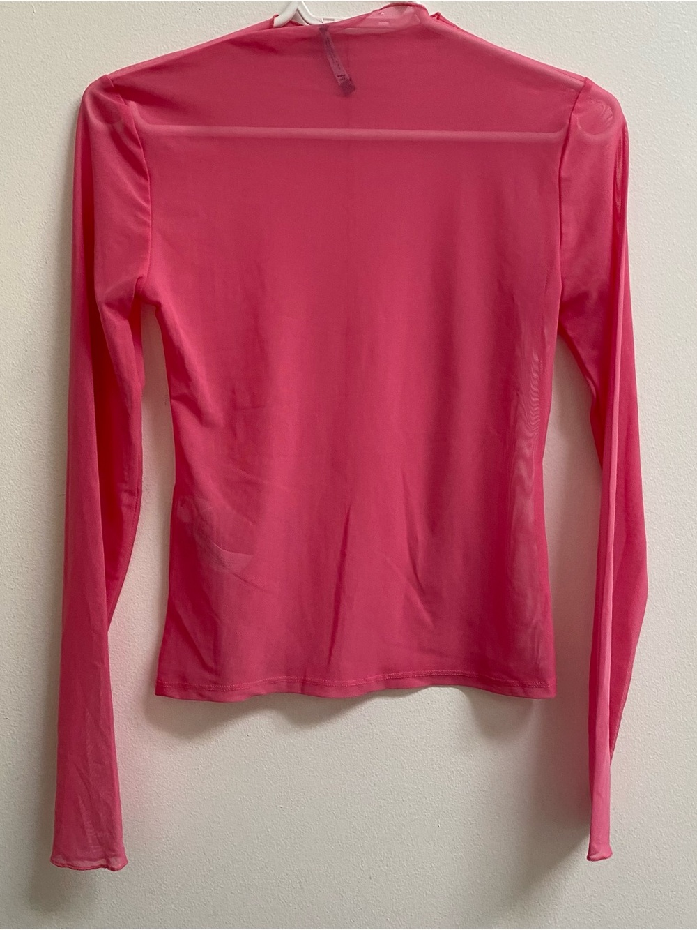 Zara Mockneck Mesh Long Sleeve Tee M - Picture 5 of 5